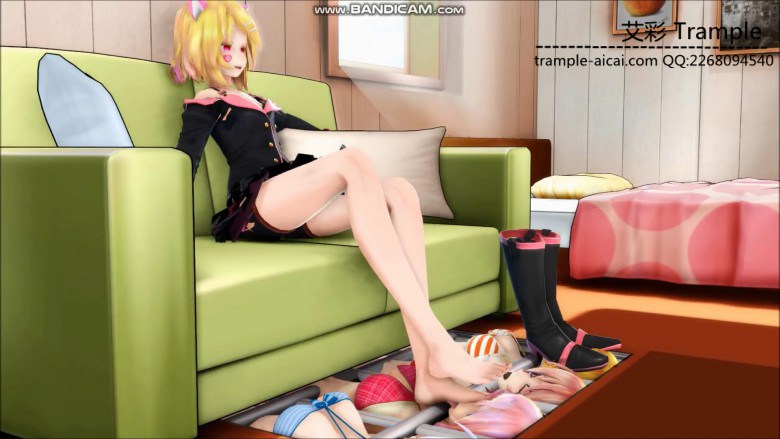 MMD动画女主玩弄四个女奴只露脸 R-190221-2-HD绳艺资源网